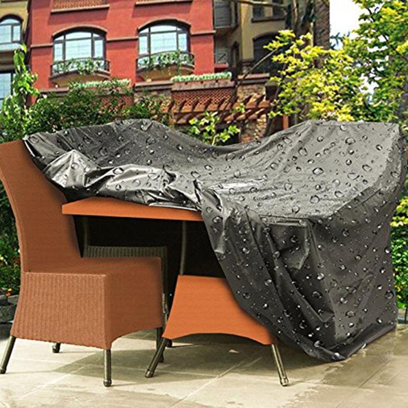 Waterproof 210D Oxford Outdoor Furniture Cover for Table and Chairs