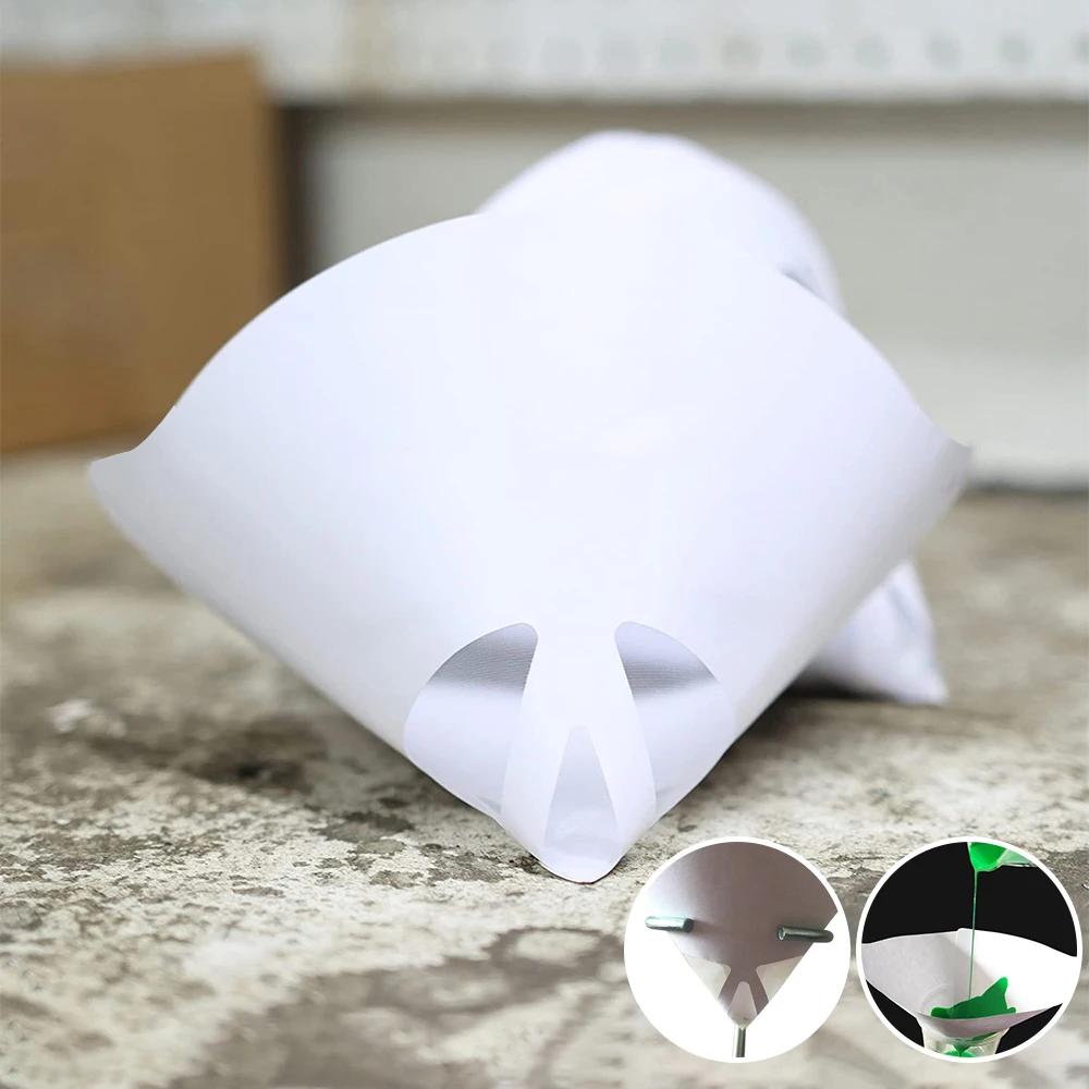 50/51/200PCS Fine Paint Filter Paper Car Paint Spray Mesh Paper Filter Funnel Strainer Disposable Conical Straining Funnels