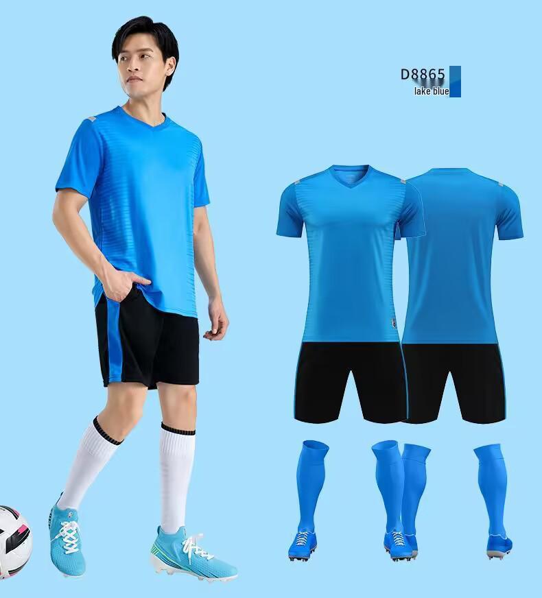Summer Adult & Children's Football Uniform Sets - Men's Sports Short Sleeve Printed Jerseys