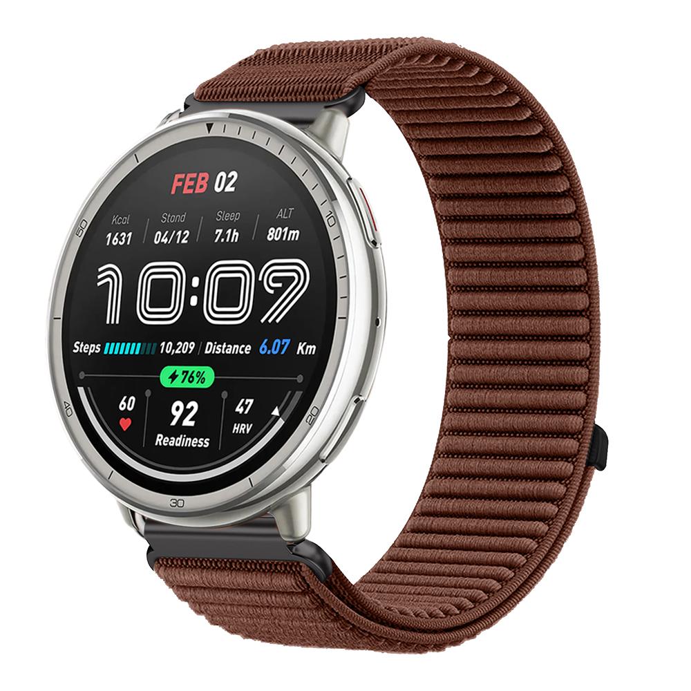 20mm 22mm Nylon Loop Strap for Amazfit Active 2 Band Correa for Amazfit Balance 2/Helio/Bip 6 5/GTR/GTS 4 3 Breathable Bracelet