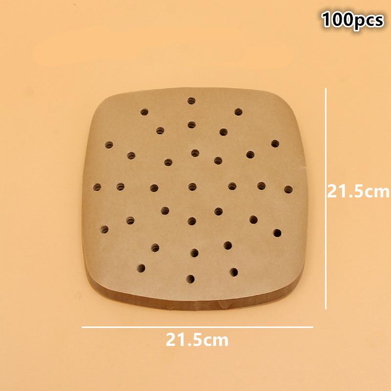 Square Air Fryer Paper Disposable Air Fryer Parchment Paper Liners Non-Stick Steamer Liners For Oven Microwave Steaming Basket