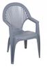 Syrena Gray Plastic Garden Chair