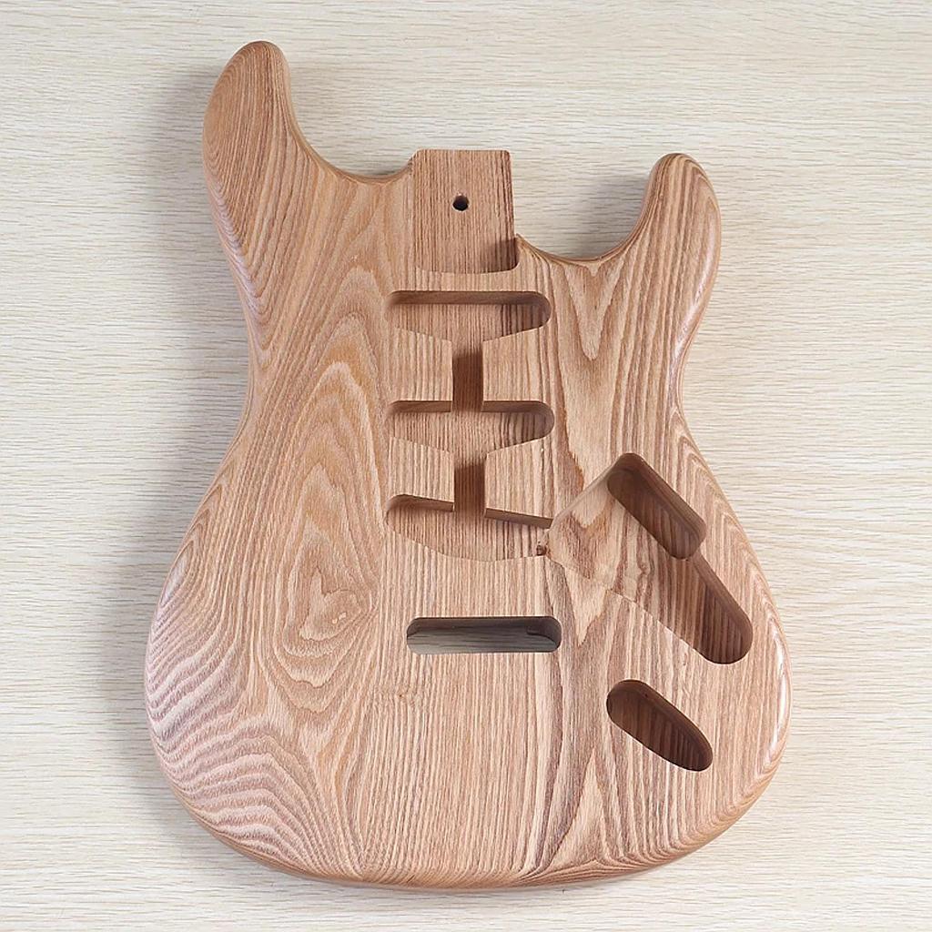 Unfinished Electric Guitar Body DIY Project Guitar Body Handcrafted Replacement Part for Beginners Luthiers Accessory