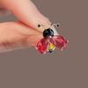 Brooch Girl  Cute Crystal Bee Chest Flower Pin Suit   Neck Needle Accessory