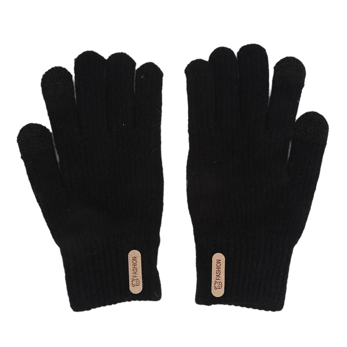 

Флисовые полосатые термоперчатки, вязаные, утолщенные, осенне-зимние, теплые, холодостойкие, ветрозащитные перчатки с разделенными пальцами one size