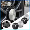 4 Stück 60mm Auto Radnabenkappen Abzeichen Zubehör für Model 3 Model S Model X Model Y Roadster Performance Dekor