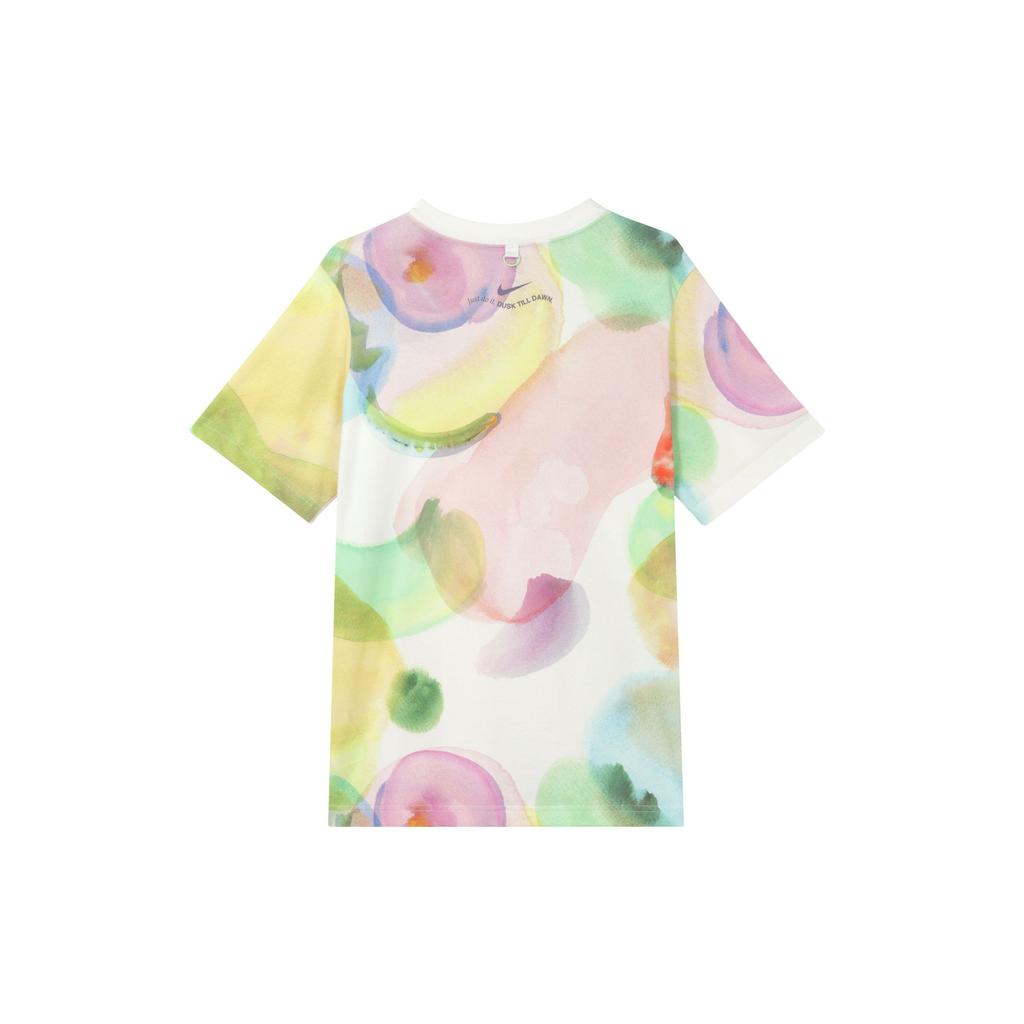 Nike Sportswear Essentials Tie-Dye Crew Neck Casual Pullover Straight Short Sleeve T-Shirt Women Tops Multicolor HF6178-133