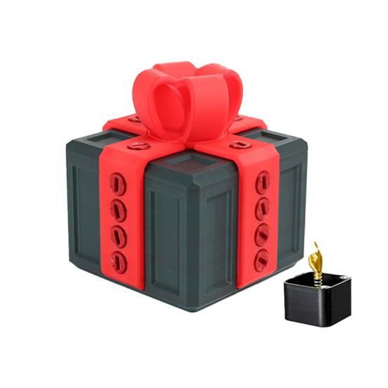 Otravná dárková sada s překvapivým prstem, interaktivní 3D puzzle, šroubovací výzva, dárková krabička pro žertíky s dvojitým úložným prostorem k narozeninám, Vánocům, Halloweenu