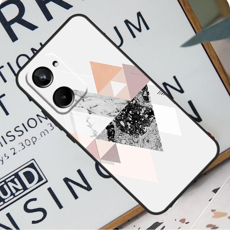 Geometric Marble For Realme C31 C33 C35 C51 C53 C55 C67 GT5 GT Neo 6 9 10 11 12 Pro Plus C21Y C25s C30 Case