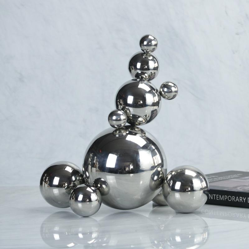 

Простой современный геометрический гальванизированный пузырьковый шар абстрактный домашний мягкий декор витрина модель комната продажа офисное украшение