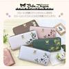 Bebe Dayan Round Zipper Embroidered Long Wallet for Women and Perfect for Housewives and Featuring a Bebe Dayan Cat Cute Cat and a Wachifield Flower