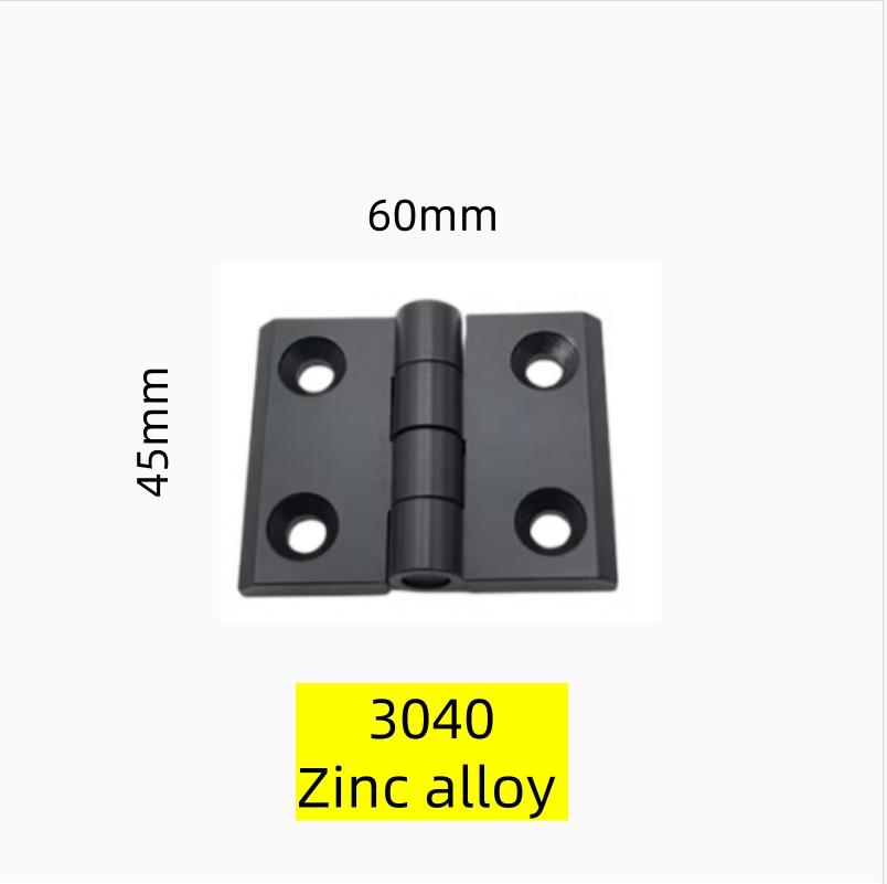 2020 3030 3040 4040 2525 4545 Metal Hinge Zinc Alloy Hinge Finished Aluminum Hinge Door Hinge  Connector Black Or Sliver Color