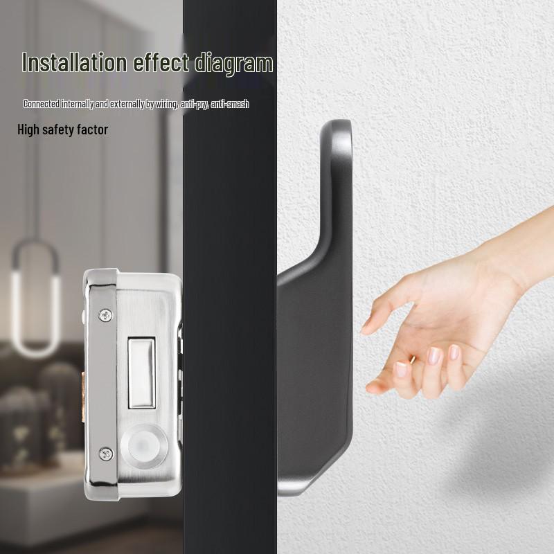 Waterproof TUYA Double-Sided Fingerprint Smart Lock, Old-Fashioned Anti-Theft Password Lock for Iron Doors