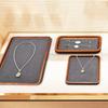 Solid Wood Jewelry Display Tray for Rings, Earrings, Necklaces & Bracelets Showcase