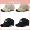 Dn Letter Embroidery Duckbill Baseball Hat Adjustable Sun Breathable Protection