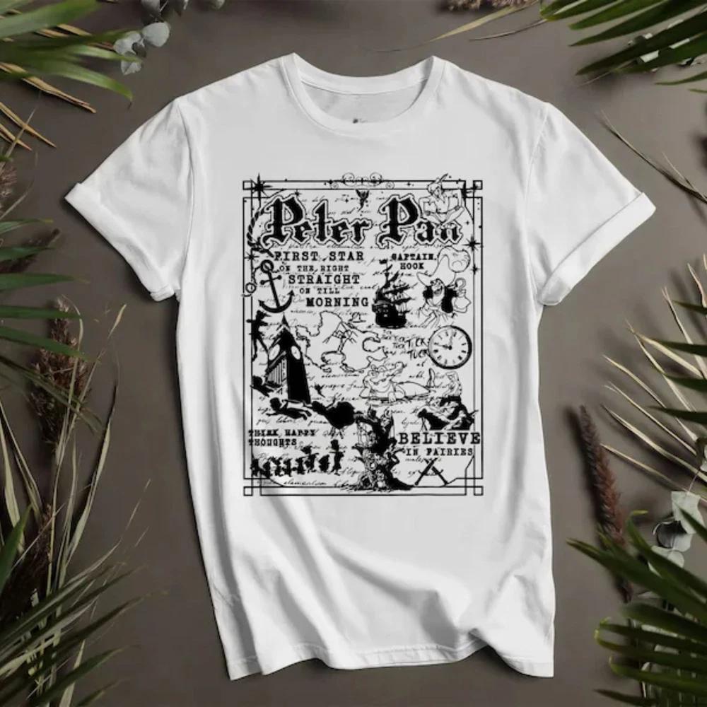 Peter Pan Island Cute White T Shirt Gift For Family S