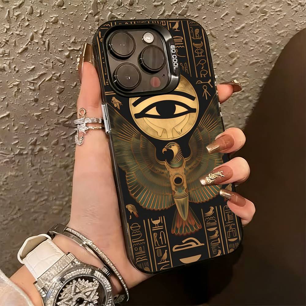 

The Eye of Honus Phone Case For iPhone 17,16,15,14,13,12,11 Plus,Pro Max,XS,Colored Silver Plated Inside Cover iPhone14Pro