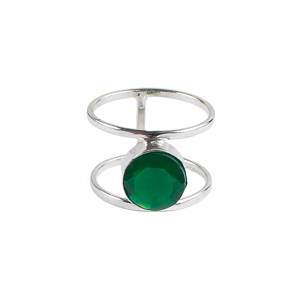 Green Onyx Gemstone 925 Sterling Silver Jewelry Handmade Ring For Wedding Gift RR-13-17