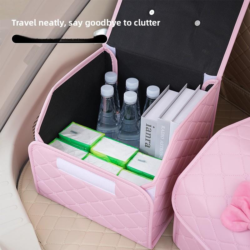 Trunk Storage Box, Leather Creative Design Storage Box for Organizing Various Items, Supports Customization