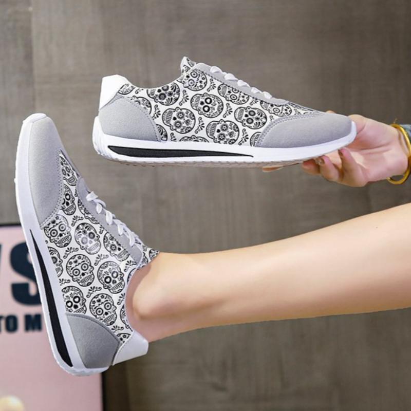 Frühling, Sommer, Herbst und Winter Damenschuhe Damen-Sneaker Weiße Schuhe Bequem und verschleißfest Freizeitschuhe