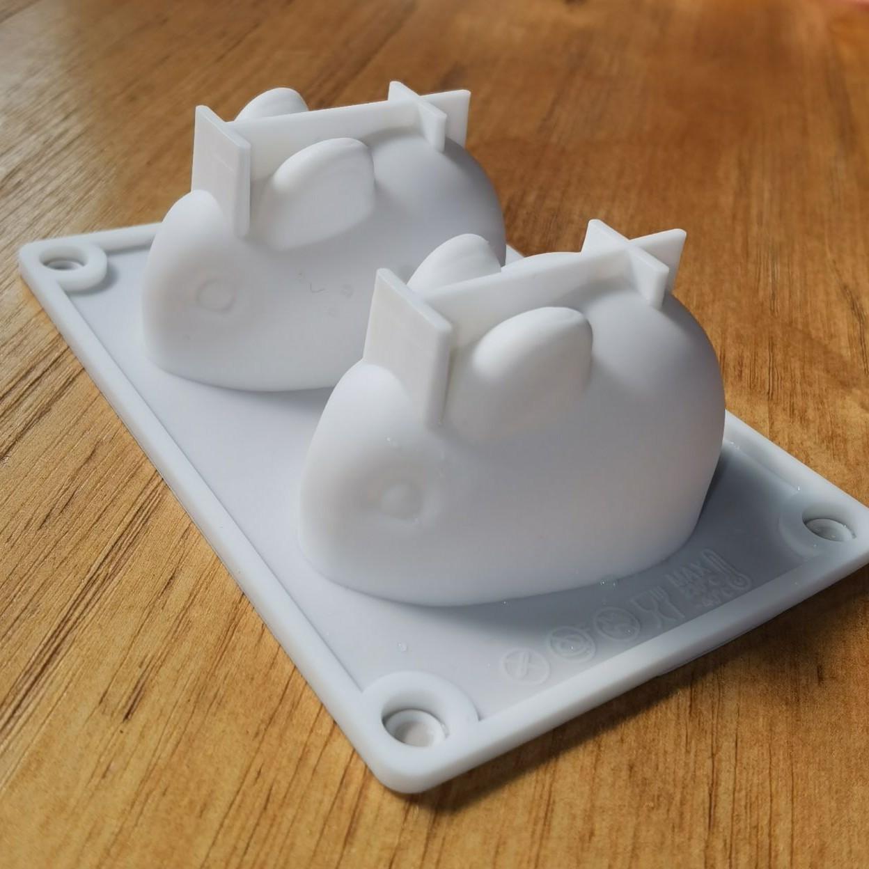 

Silicone Rabbit Mold Fondant Pig Molds Chocolate Cake Mold 6-cavity Mousse Cake Decoration Dessert Baking Molds DIY Candle Model
