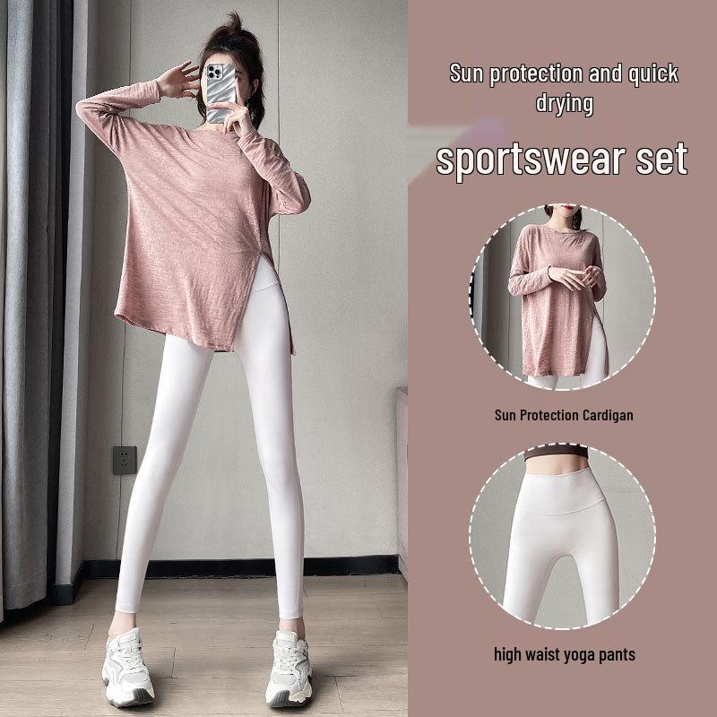 Women's Summer 2025 Quick-Dry Yoga Suit: High-End Morning Running & Fitness Apparel