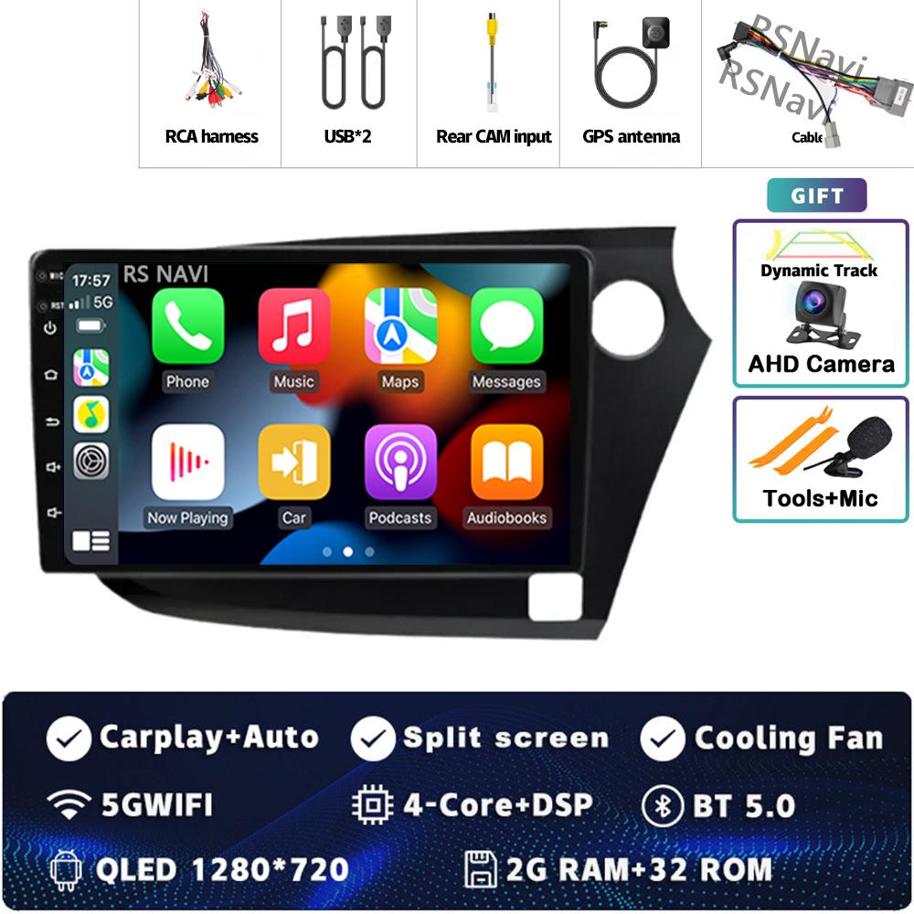 

Android 14 2din DVD WIFI+4G автомобильное радио для HONDA INSIGHT 2009-2014 Carplay навигация GPS мультимедиа видеоплеер стерео авто DSP