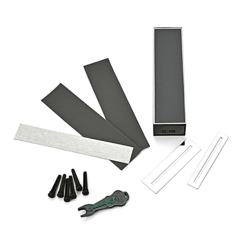 Guitar Fret Leveler Beam Leveling Bar, Fingerboard Guard Protector, Sanding Paper Guitar Fingerboard Luthier Tools Set