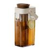 Cold Coffee Brewer Large Cold Brew Coffee Maker Container Leak Proof Container with Handle & Lid Kitchen Tools for Ice Tea