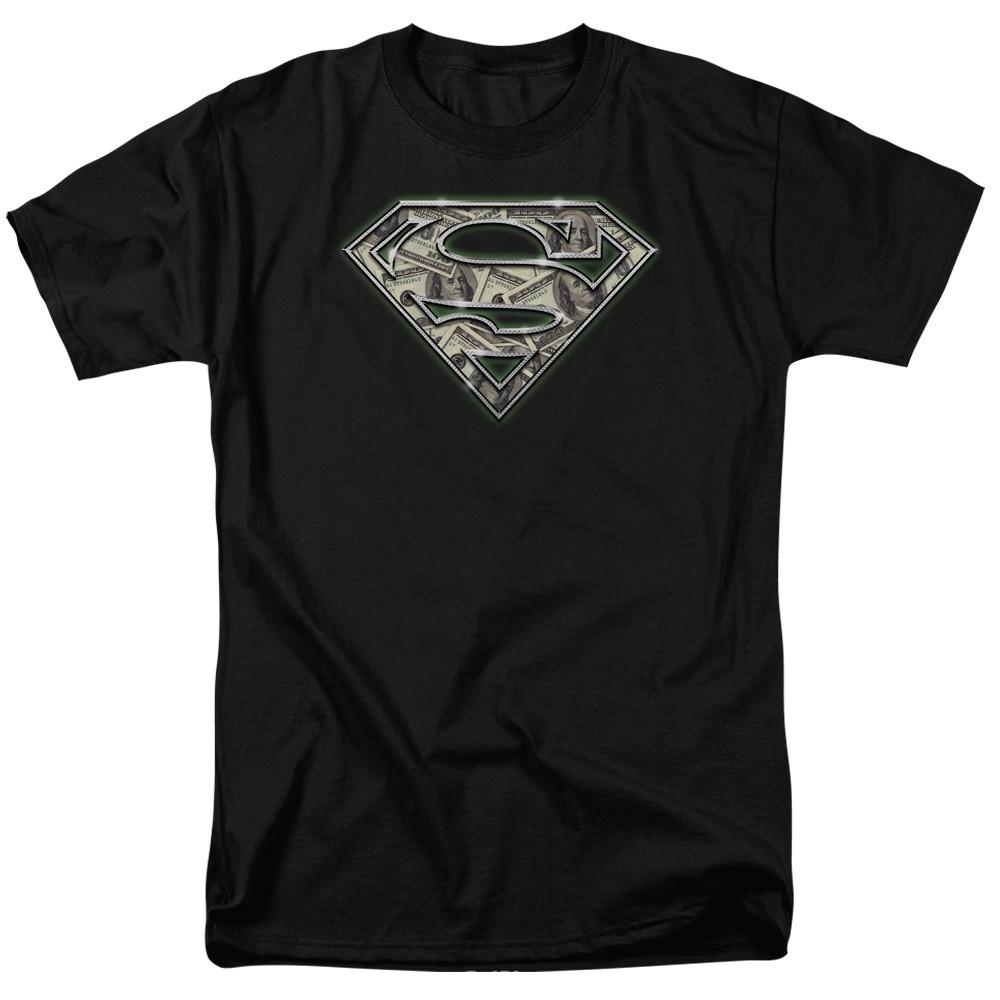 DC Comics - Superman - All About The Benjamins - Adult Unisex T-Shirt - Black L