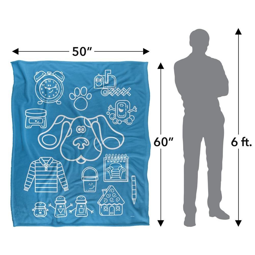 BlueÂ´s Clues Silky Collage Supersoft Blanket