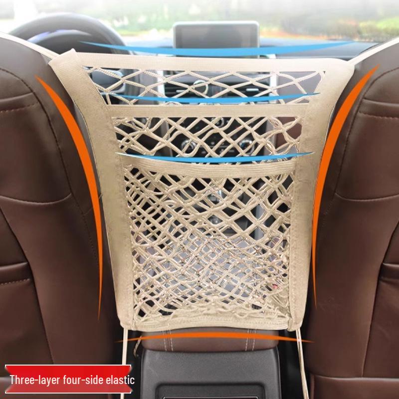 Car Seat Gap Storage Mesh Organizer Bag