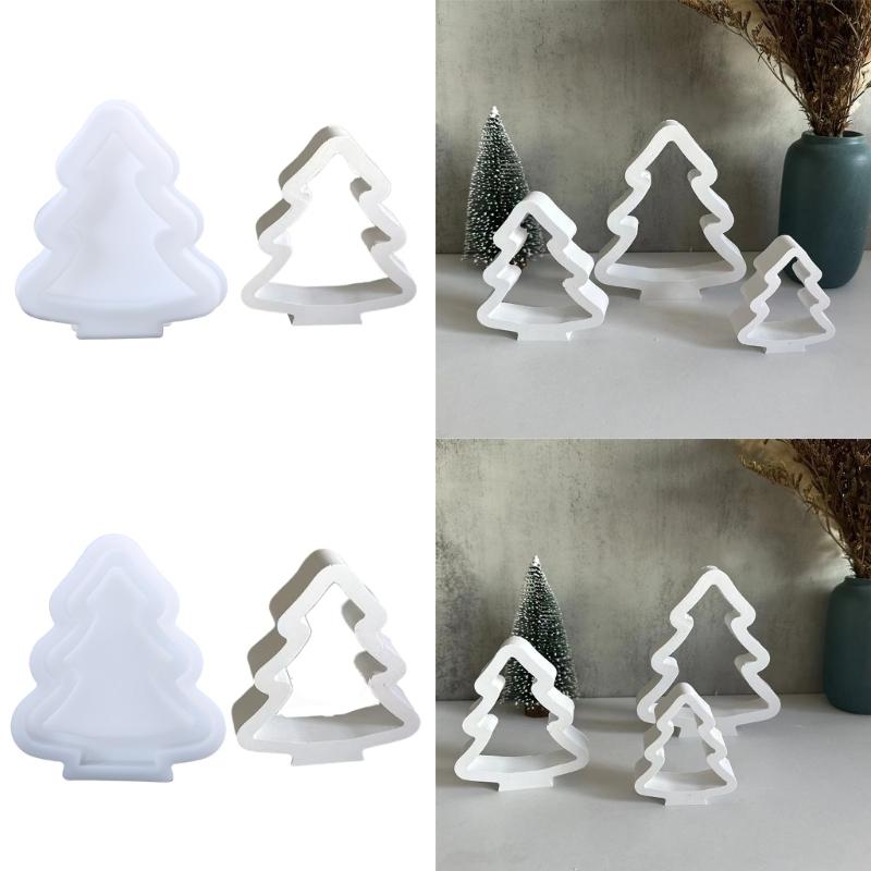 Forma na ozdobę biurka Elastyczna forma silikonowa na wydrążoną dekorację choinkową Formy gipsowe Materiały do wyrobu biżuterii