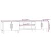 VidaXL Meuble TV sonoma gris 180x31,5x40 cm bois d'ingénierie 816262