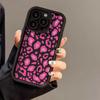 Rose red leopard print for iPhone17promax mobile phone case 17 Apple 16 matte 14/15 premium 13 fine holes