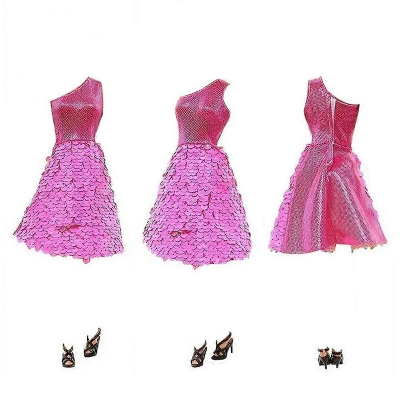 10 Sets Fashion Doll Clothes Shiny Dress For 11.5"-12" Doll Clothes Suit Toy