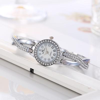 Women's Watch with Diamond Small Dial Fashion Quartz Wristwatch Girls' Minimalist Temperament Wrist Female' Watches
