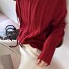 Women's Hooded Pure Wool Cable Knit Sweater - Loose Slimming Fit, Solid Color, Ideal for Autumn/Winter
