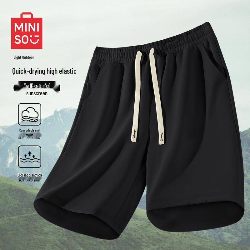 

MINISO Men s Quick-Dry Ice Silk Shorts 2XL