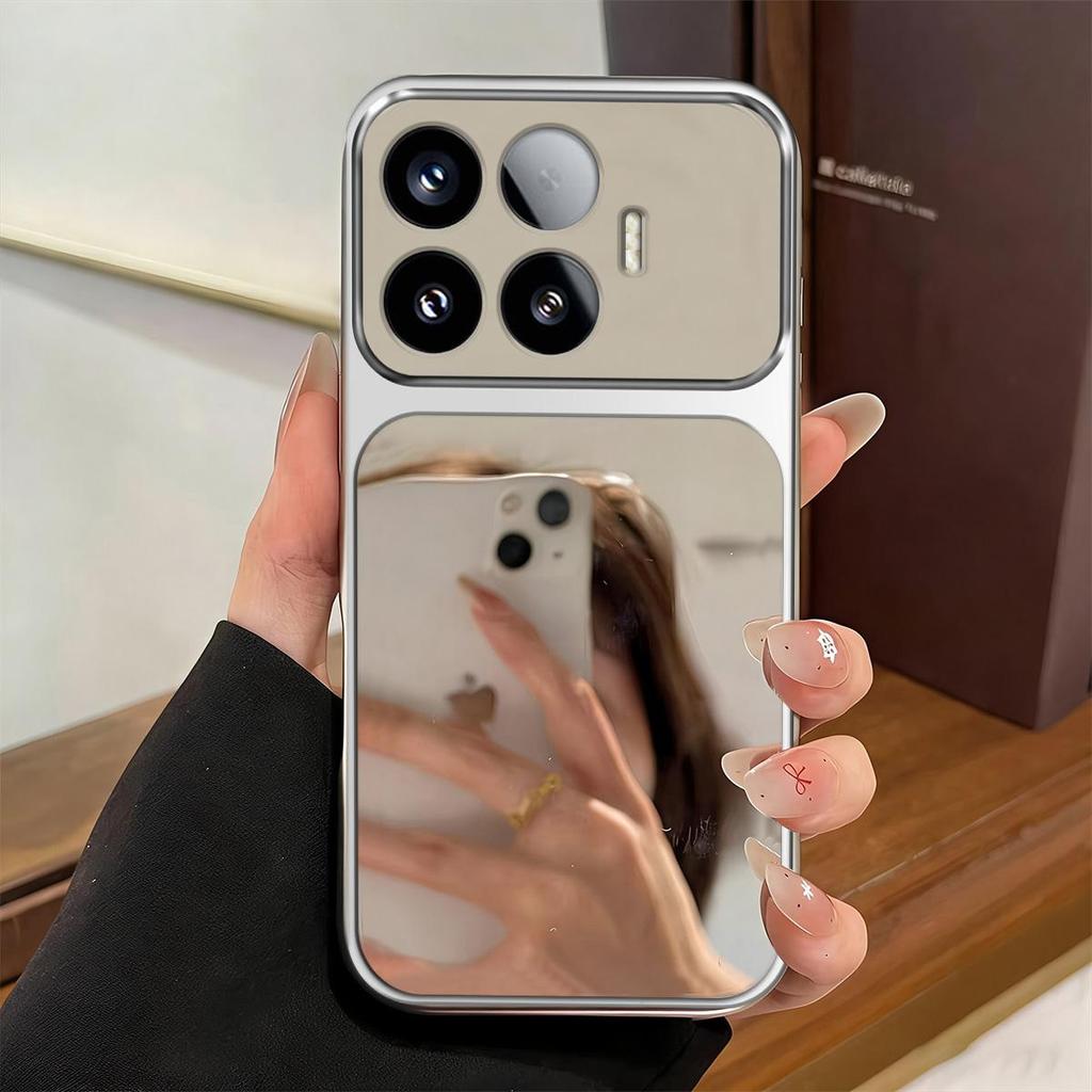 Case for Xiaomi 17T Pro,17T Trending Big Window Cover Mirror Phone Casing