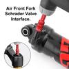 Bike Fork Valve Adapter A/V Schrader Air Fork Inflatable Valve Adapter Aluminum Alloy Shock Absorber for MTB Road Mountain Bike