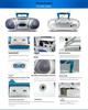 Portable Classroom Recorder 6311E: Cassette Player & Radio with Dual Speakers and High Volume