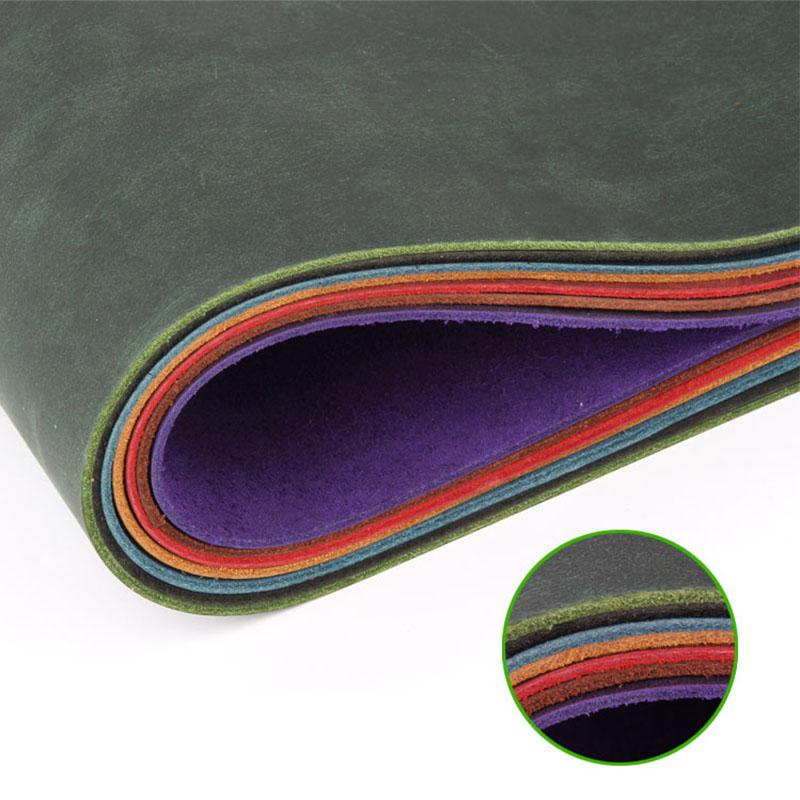 Crazy Horse leather, first-layer cowhide, handmade DIY leather goods, slightly stiff, full-piece color-changing leather, vintage