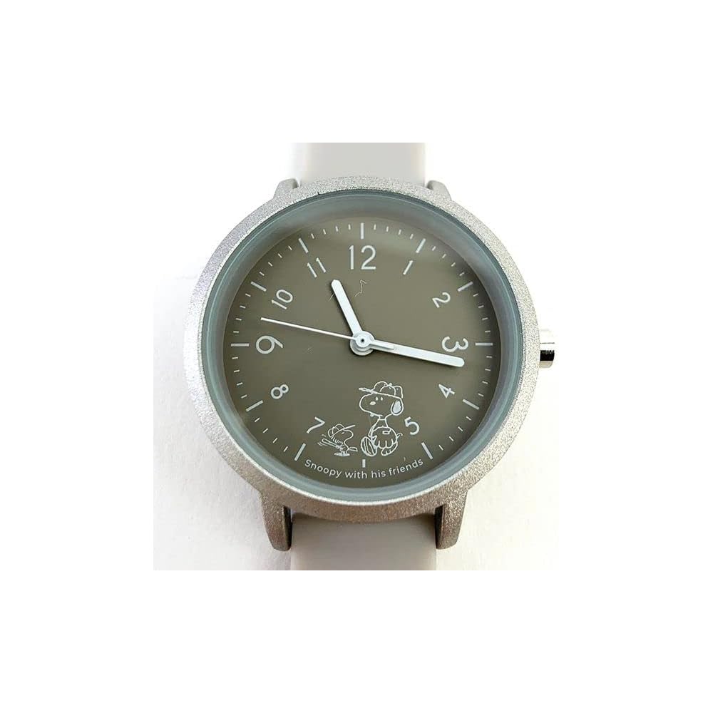 Fieldwork Snoopy Analog Watch for Women Gray Silicone Band PNT034-1