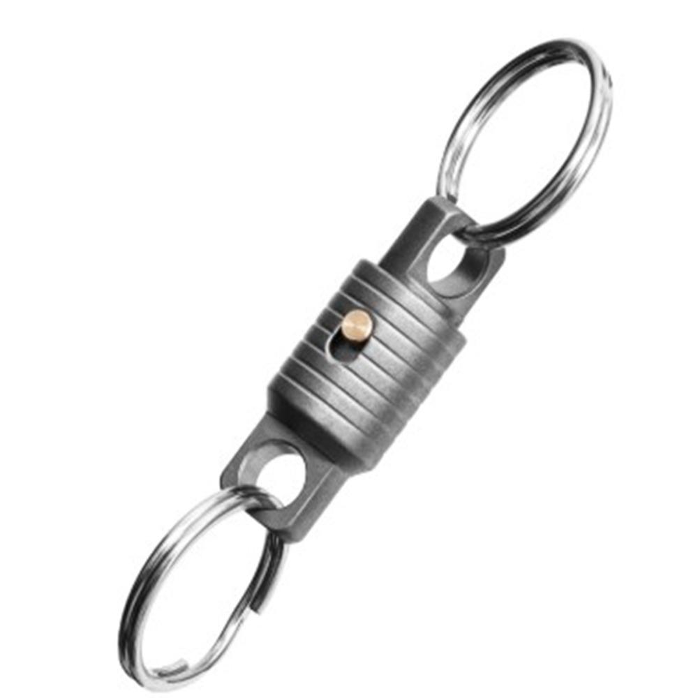 360° Rotatable Titanium Alloy Keychain Portable Keyring Keychain Accessories  Outdoor Small Tool