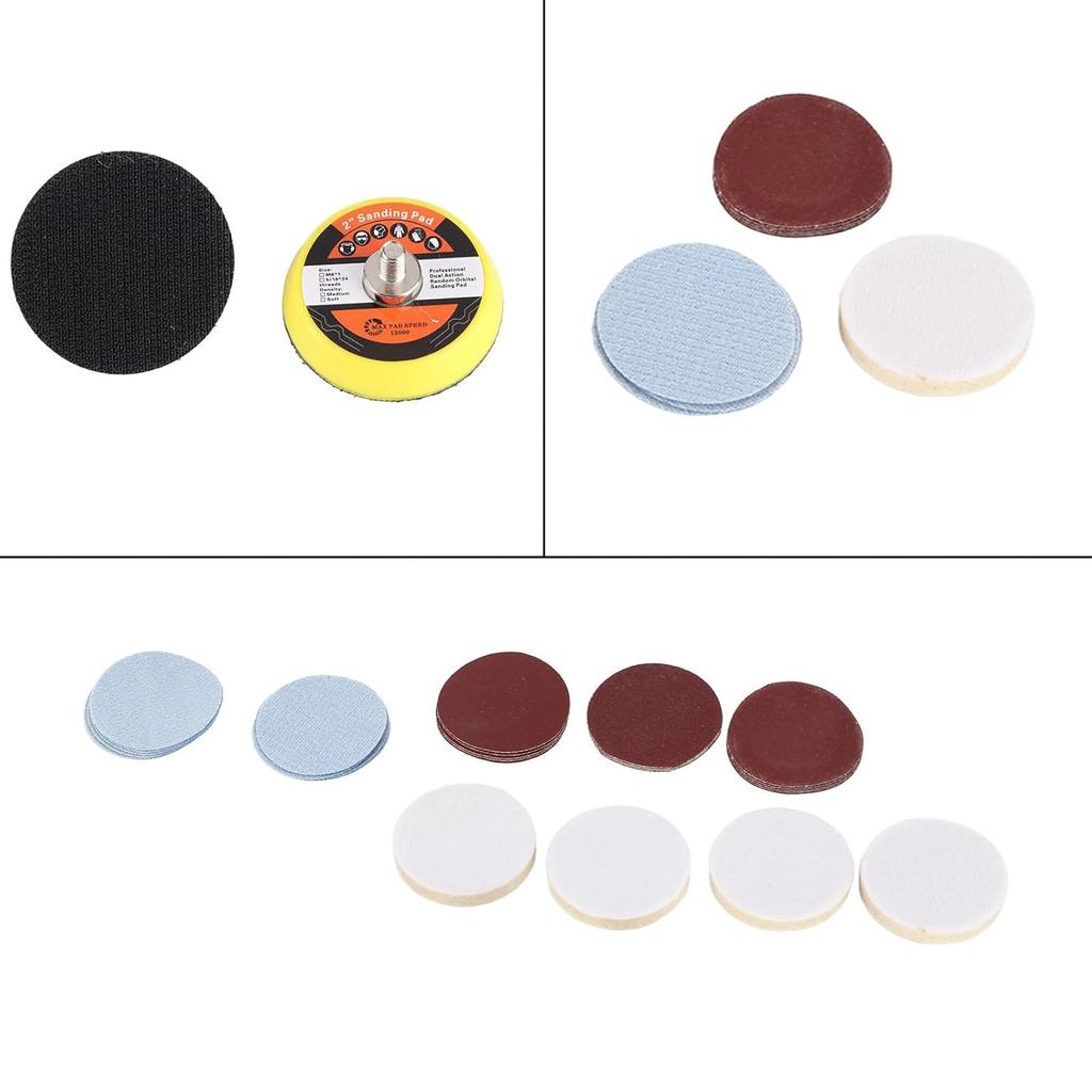 Windshield Scratch Remover Set Glass Polishing Kit Abrasive Discs Polish Pads for Any Windscreen Rear or Side Windows