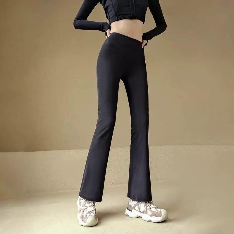 High Waist Glute Lift Flare Yoga Pants for Pilates and Casual Wear