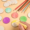 20pcs 60mm Wood Circles for Crafts Unfinished Wood Rounds Wooden Cutouts for Crafts Blank Wood Slices for Coasters Home Decor