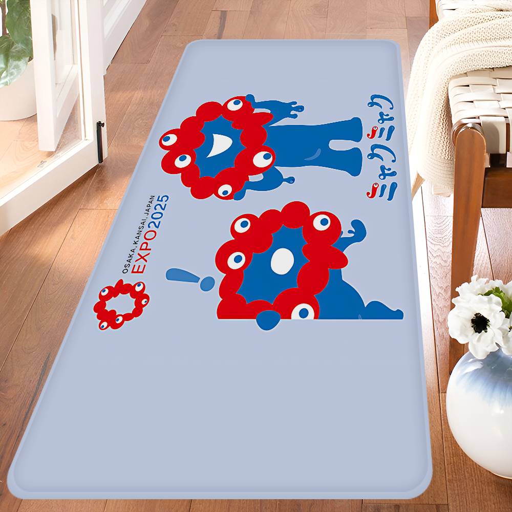 

Cartoon M-Myaku-Myaku Bathroom Mat Kids Room Bedroom Decoration Balcony Anti-Slip Doormat Living Room Welcome Rug 40x60cm