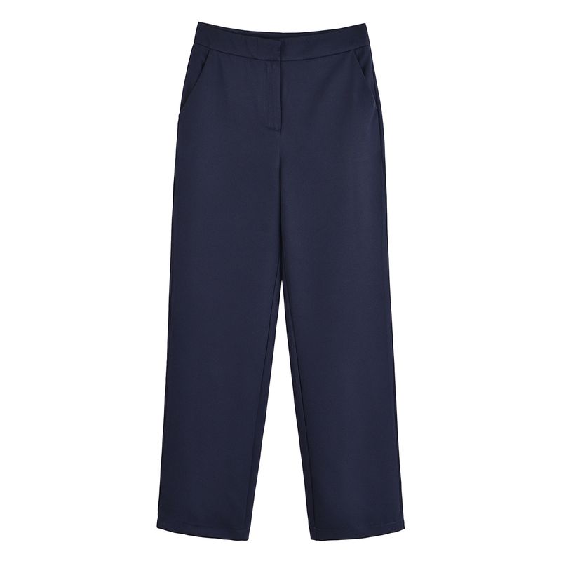 Kaslead New Women Clothes Western Style Contrast Color Trim Vest Straight Pants Set 8144656